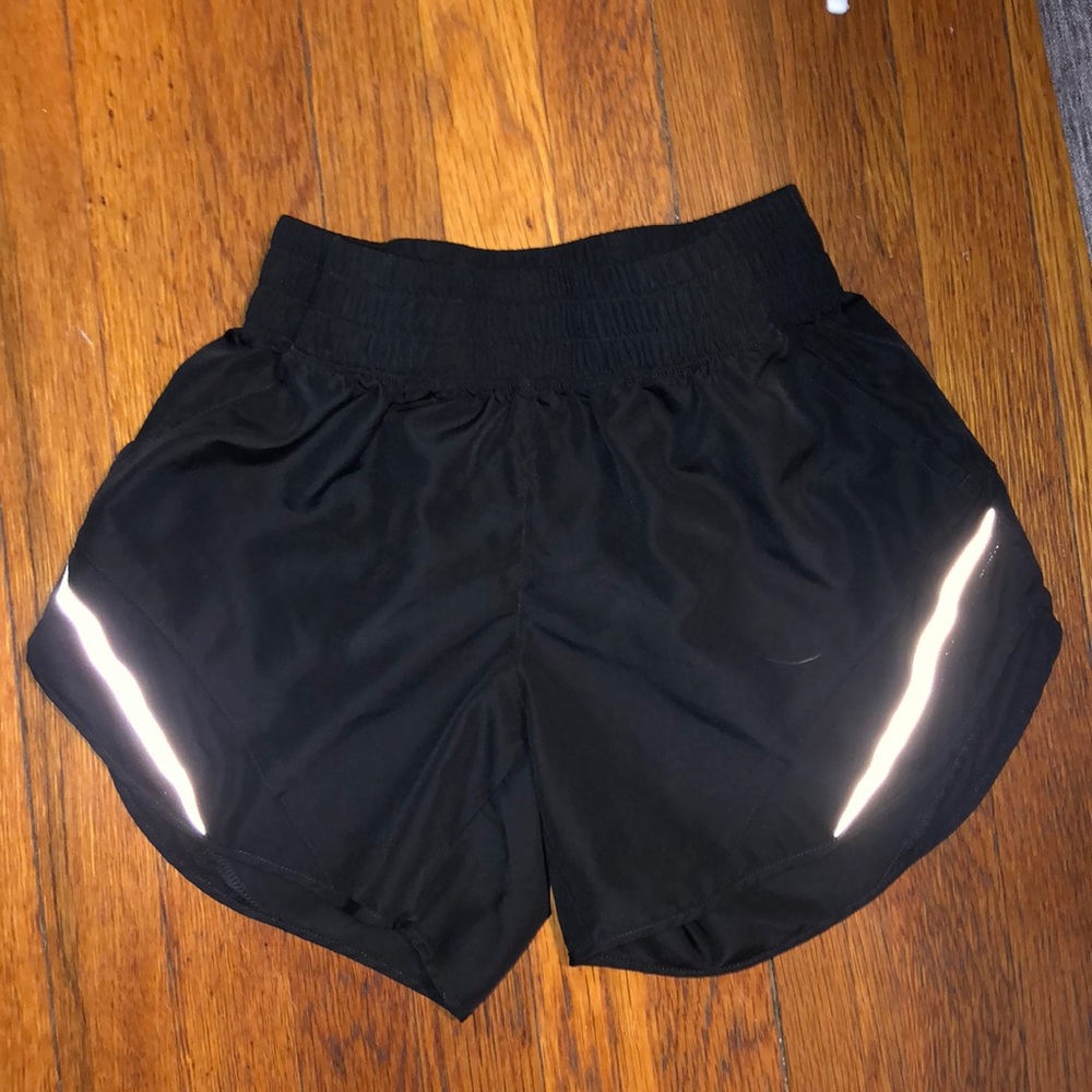 Black running shorts